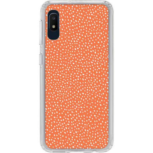 Orange Spots Galaxy A10e Clear Case