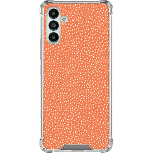 Orange Spots Galaxy A13 5G Clear Case