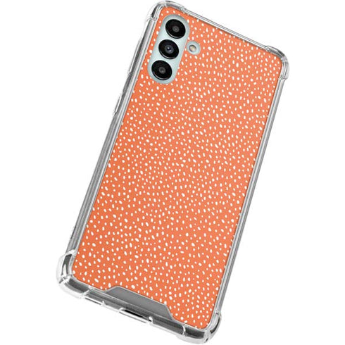 Orange Spots Galaxy A13 5G Clear Case