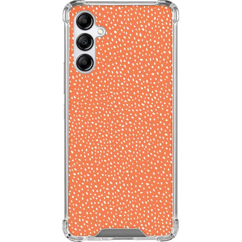 Orange Spots Galaxy A14 5G Clear Case