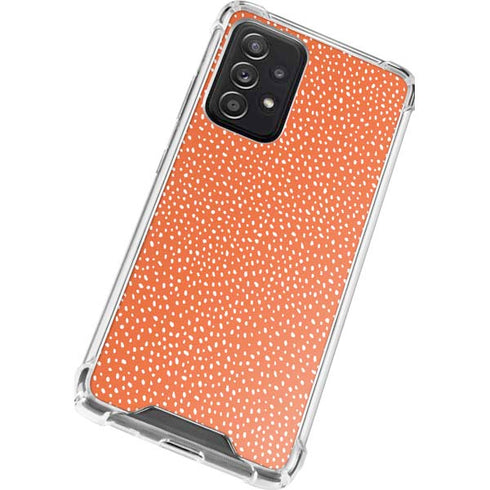 Orange Spots Galaxy A52 5G Clear Case