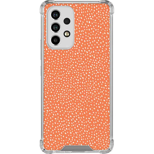Orange Spots Galaxy A53 5G Clear Case
