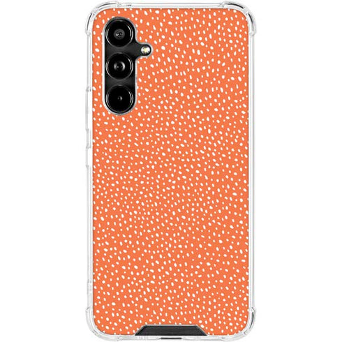 Orange Spots Galaxy A54 5G Clear Case