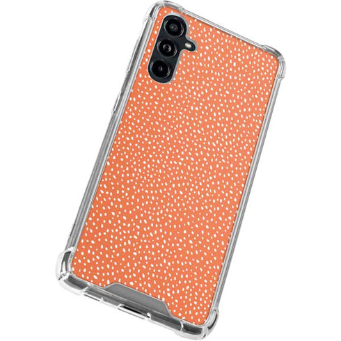 Orange Spots Galaxy A54 5G Clear Case