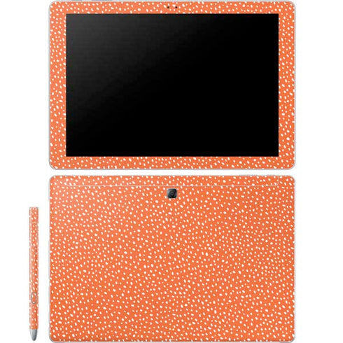 Orange Spots Galaxy Book 12in Skin