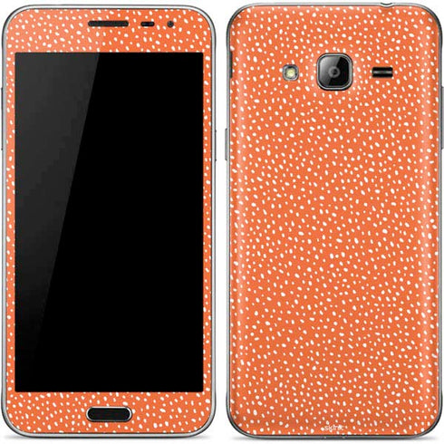 Orange Spots Galaxy J3 Skin