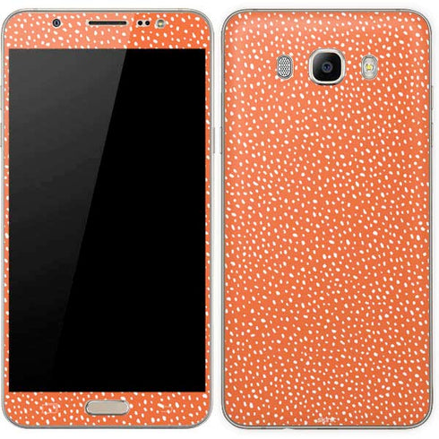 Orange Spots Galaxy J7 Skin