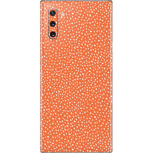 Orange Spots Galaxy Note 10 Skin