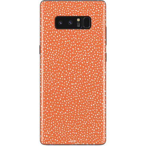 Orange Spots Galaxy Note 8 Skin