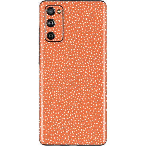 Orange Spots Galaxy S20 Fan Edition Skin