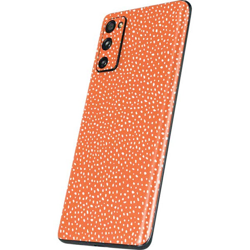 Orange Spots Galaxy S20 Fan Edition Skin