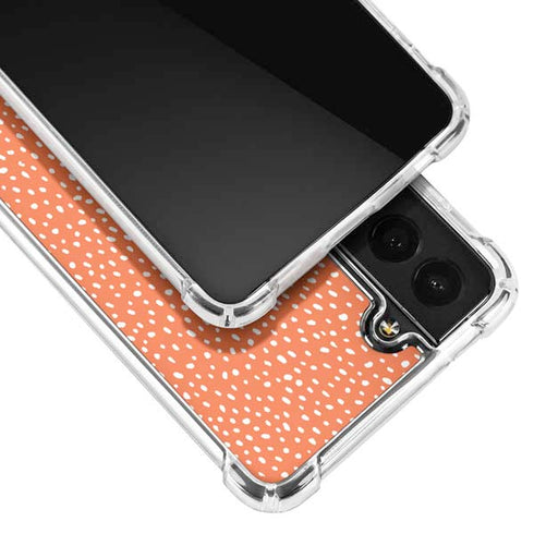 Orange Spots Galaxy S21 FE Clear Case