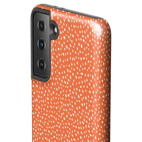 Orange Spots Galaxy S21 Plus 5G Pro Case