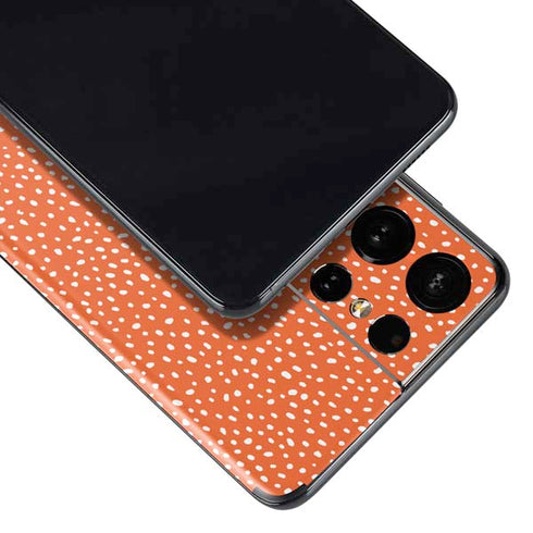 Orange Spots Galaxy S21 Ultra 5G Skin