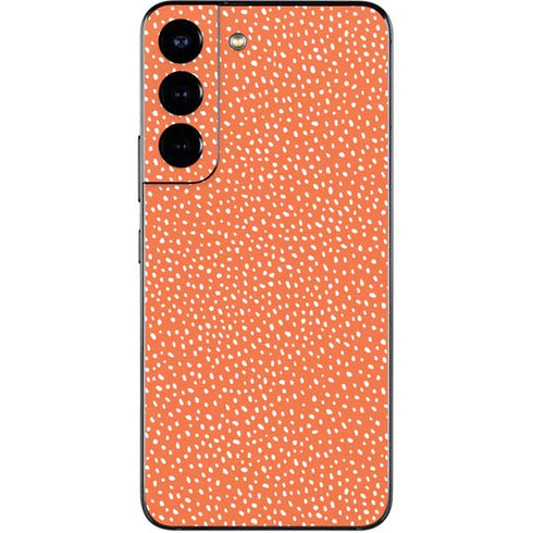 Orange Spots Galaxy S22 Skin