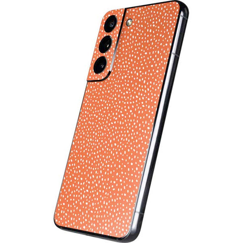 Orange Spots Galaxy S22 Skin