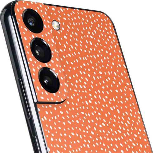 Orange Spots Galaxy S22 Skin