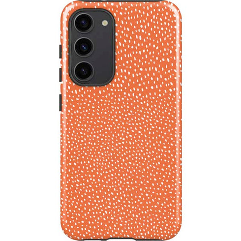 Orange Spots Galaxy S23 Plus Pro Case
