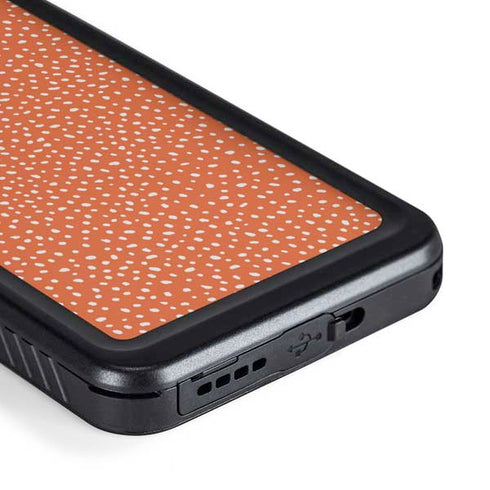 Orange Spots Galaxy S23 Waterproof Case