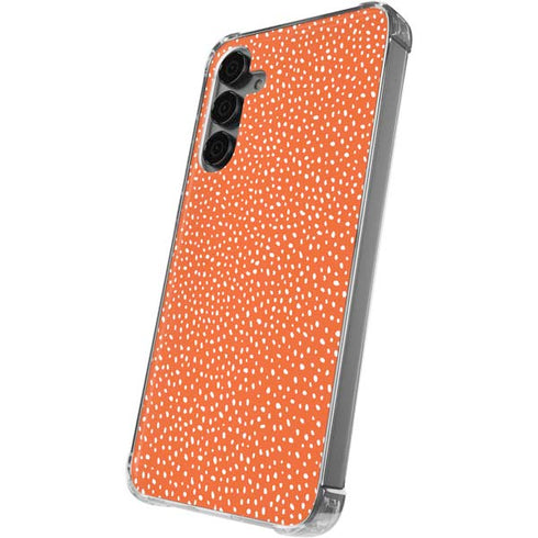 Orange Spots Galaxy S24 Plus Clear Case