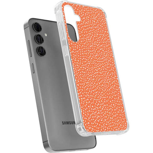 Orange Spots Galaxy S24 Plus Clear Case