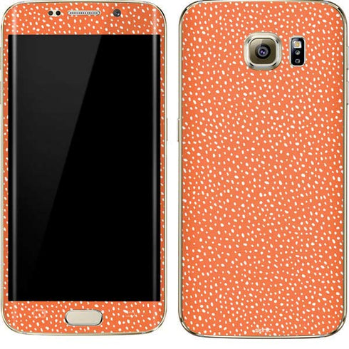Orange Spots Galaxy S7 Edge Skin