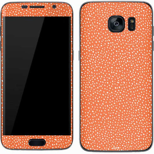 Orange Spots Galaxy S7 Skin