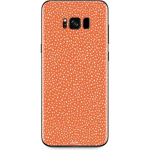 Orange Spots Galaxy S8 Plus Skin