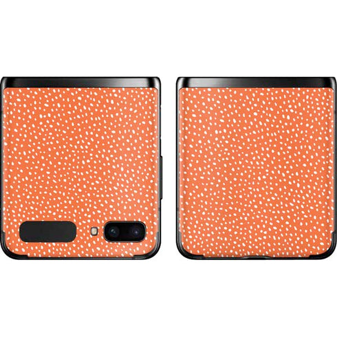 Orange Spots Galaxy Z Flip Skin