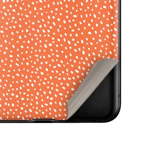 Orange Spots Galaxy Z Flip Skin