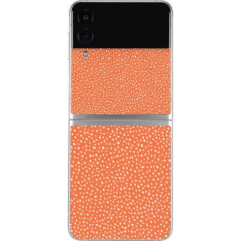 Orange Spots Galaxy Z Flip3 5G Skin