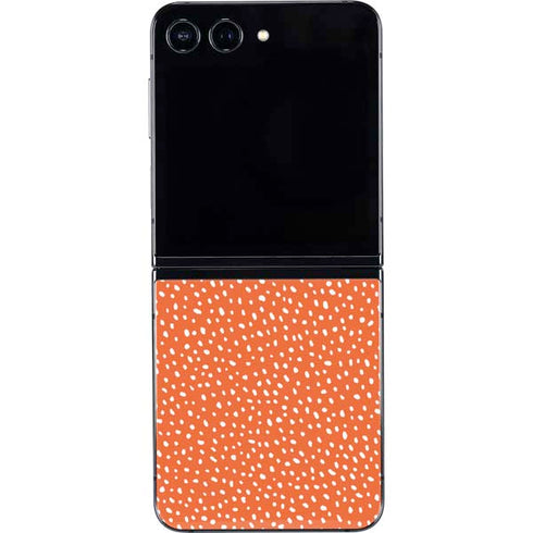 Orange Spots Galaxy Z Flip5 5G Skin