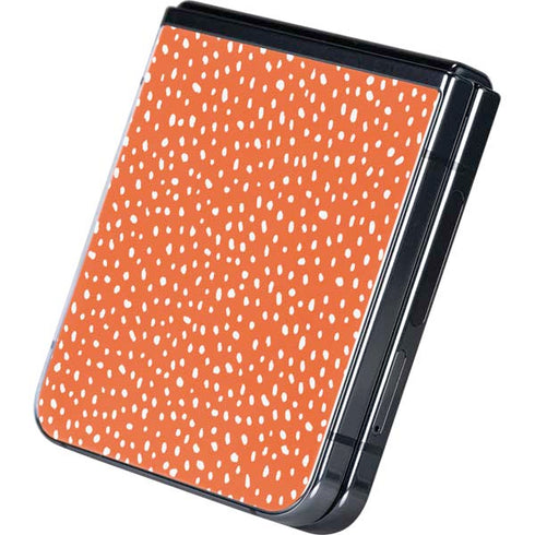 Orange Spots Galaxy Z Flip5 5G Skin