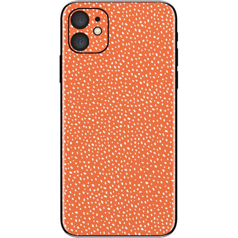 Orange Spots iPhone 11 Skin