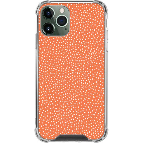 Orange Spots iPhone 12 Pro Max Clear Case
