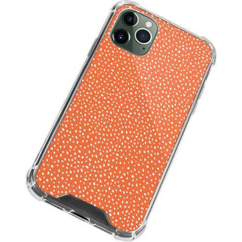 Orange Spots iPhone 12 Pro Max Clear Case