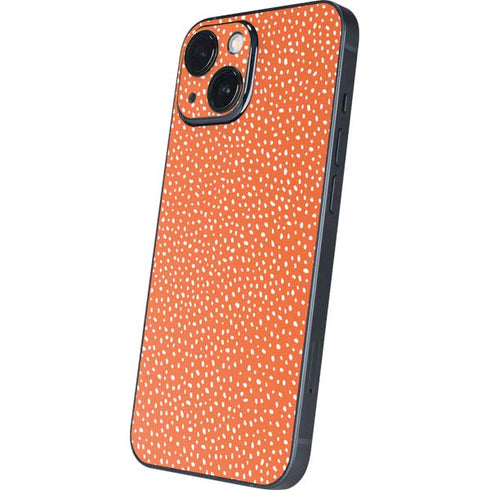 Orange Spots iPhone 13 Mini Skin