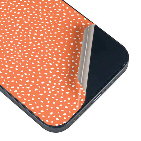 Orange Spots iPhone 15 Plus Skin
