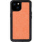 Orange Spots iPhone 15 Plus Waterproof Case