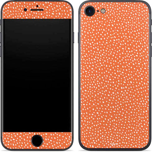 Orange Spots iPhone 7 Skin
