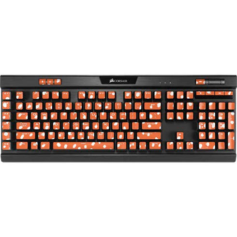 Orange Spots K95 RGB PLATINUM Mechanical Gaming Keyboard Skin