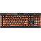 Orange Spots K95 RGB PLATINUM Mechanical Gaming Keyboard Skin