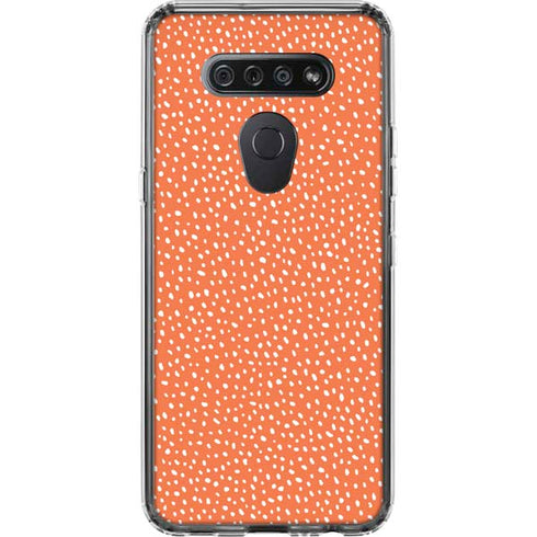 Orange Spots LG K51/Q51 Clear Case