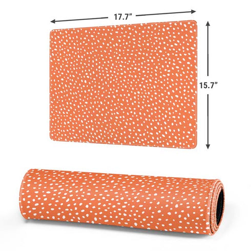 Orange Spots Gaming Mouse Pad