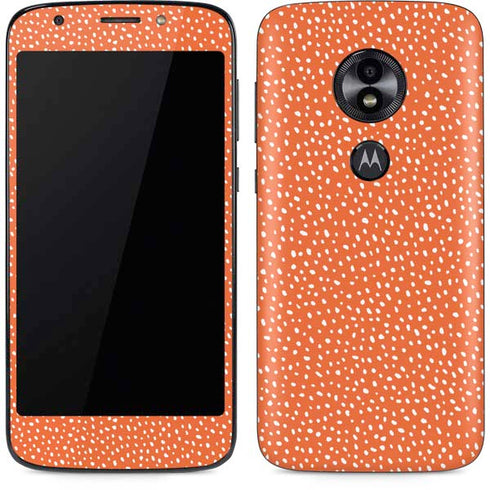 Orange Spots Moto E5 Play Skin