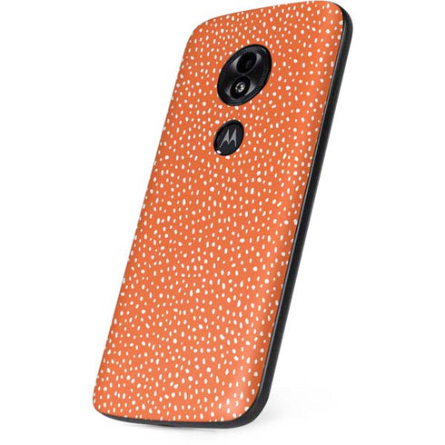 Orange Spots Moto E5 Play Skin