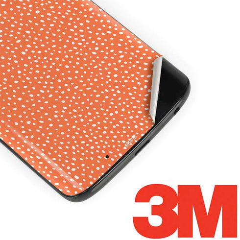Orange Spots Moto G6 Skin