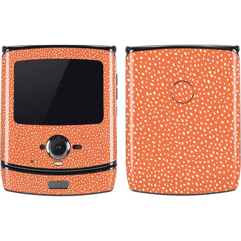 Orange Spots Motorola RAZR Skin