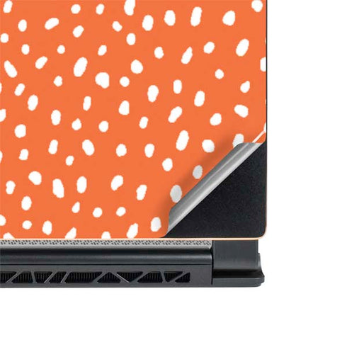 Orange Spots MSI GS65 Stealth Laptop Skin