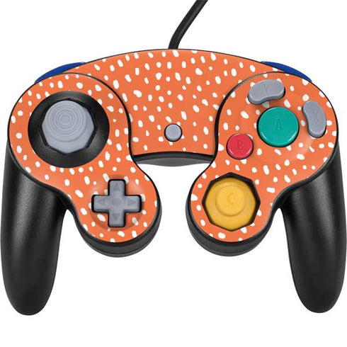 Orange Spots Nintendo GameCube Controller Skin